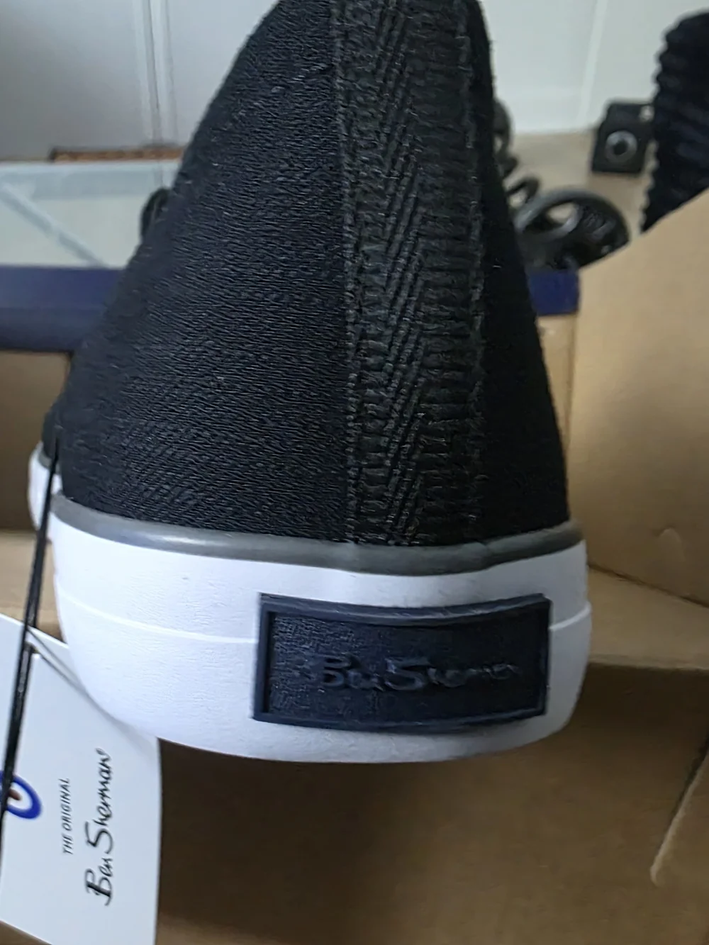 Black Men's Low-Top Canvas Sneakers